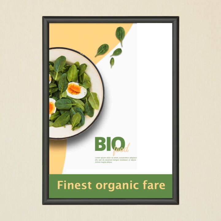 Black A0 snap frame | A0 frame for posters